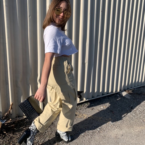 Utility Cargo Pants in Beige - Picture 6 of 8